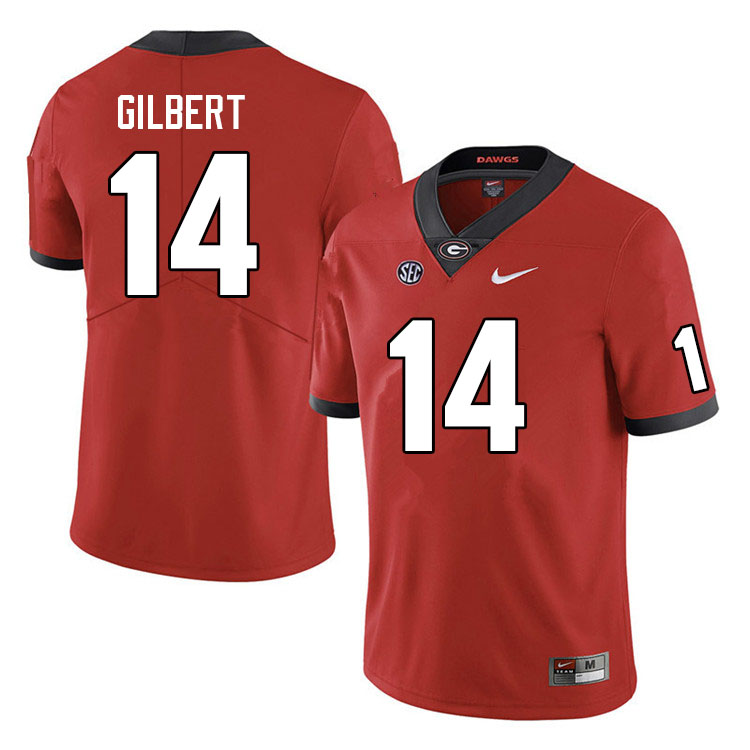 Georgia Bulldogs #14 Arik Gilbert College Football Jerseys Sale-Red